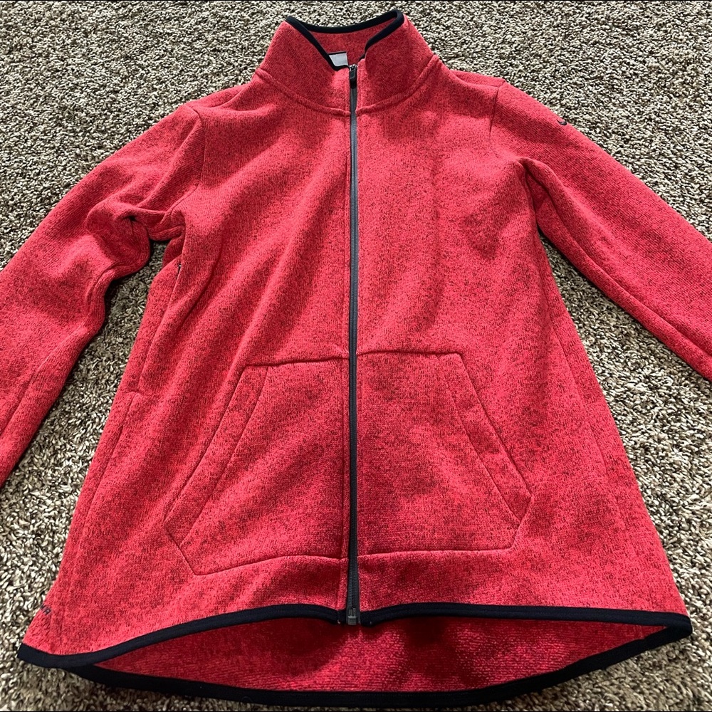 Size Large Red Nike Full Zip Sweatshirt